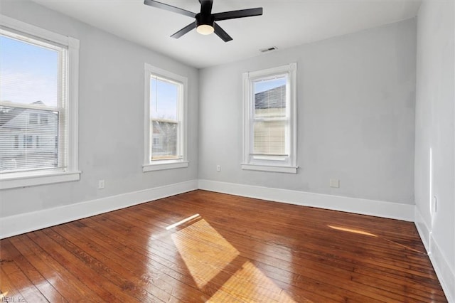 1145 24th St, Newport News, VA 23607 - empty room featuring hardwood / wood-style floors and a ceiling fan
