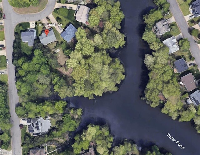 215 Erin Leigh Cir, Newport News, VA 23602 - aerial view of property's location with nearby suburban area