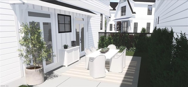 203 Hodges Rd, Chesapeake, VA 23322 - view of patio featuring outdoor dining area