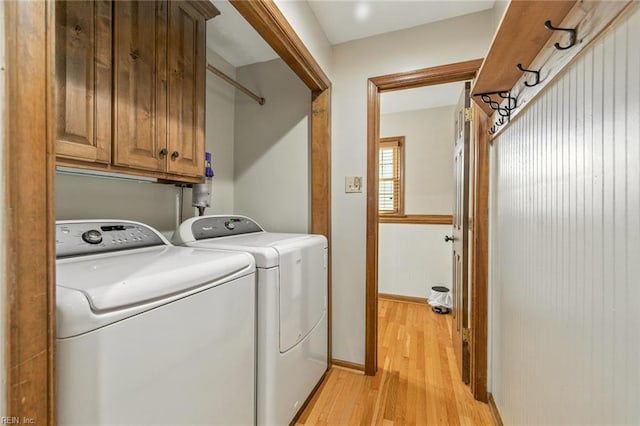 1628 Hawks Bill Dr, Virginia Beach, VA 23464 - laundry area with cabinet space, washer and dryer, and light wood finished floors