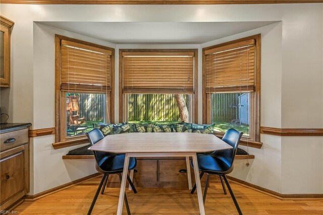 1628 Hawks Bill Dr, Virginia Beach, VA 23464 - dining space with plenty of natural light, light wood finished floors, and breakfast area