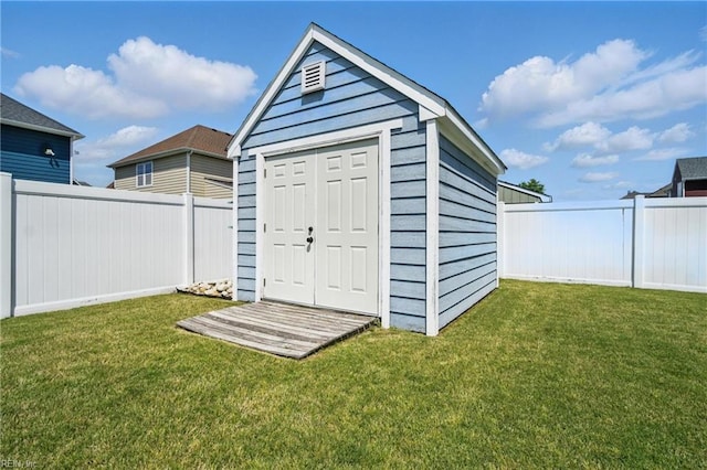 2137 Bellflower Way, Chesapeake, VA 23323 - view of shed featuring a fenced backyard
