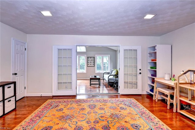 112 Archer Rd, Newport News, VA 23606 - office space with french doors, wood finished floors, and a textured ceiling