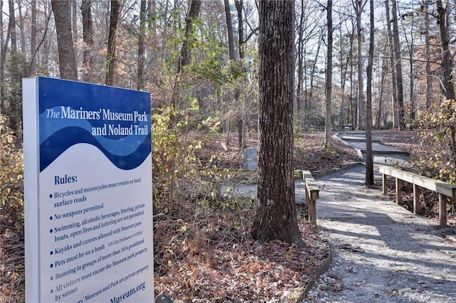112 Archer Rd, Newport News, VA 23606 - exterior view of a forest