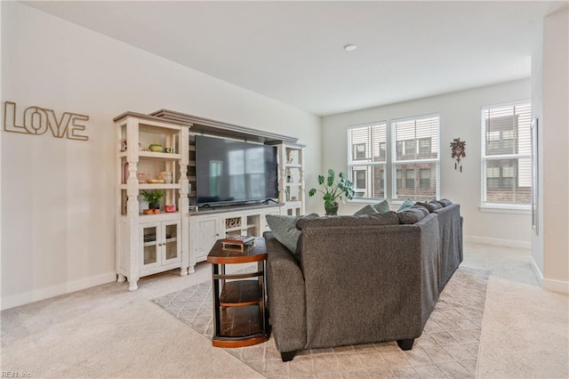 1728 Shorebird Ln, Virginia Beach, VA 23456 - living room with light carpet and baseboards