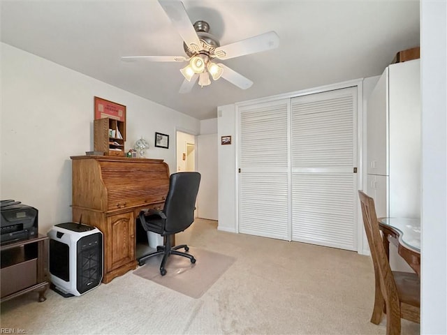 12 Sylvia Ln, Newport News, VA 23602 - home office featuring light carpet and ceiling fan