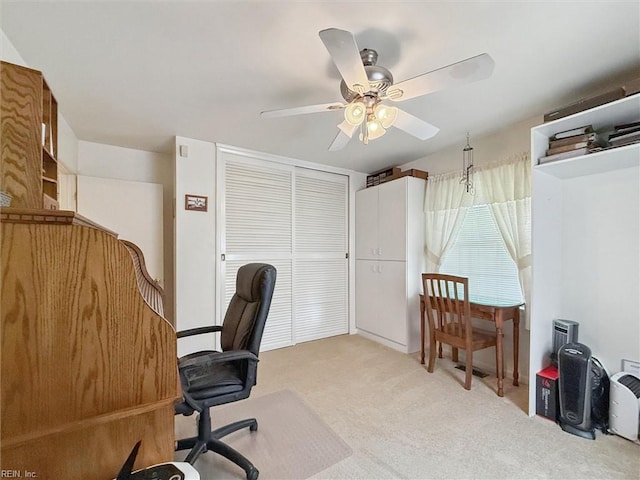 12 Sylvia Ln, Newport News, VA 23602 - carpeted office with a ceiling fan