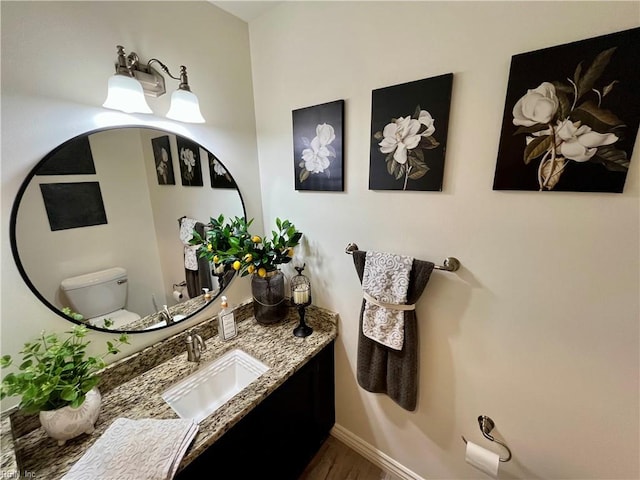 120 Lancelot Dr, Suffolk, VA 23434 - bathroom with vanity and wood finished floors