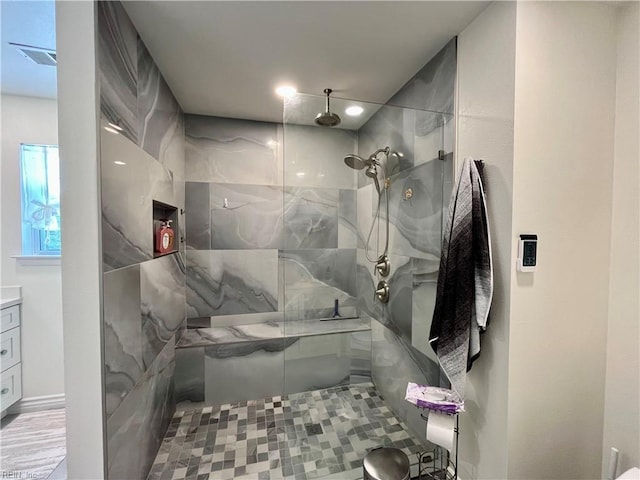 120 Lancelot Dr, Suffolk, VA 23434 - full bathroom featuring walk in shower and vanity
