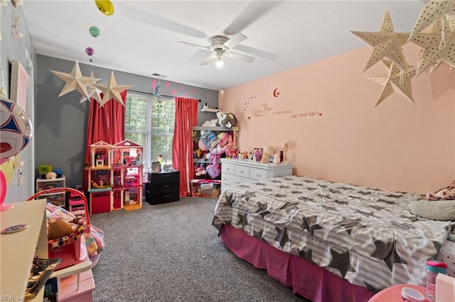 3904 River Breeze Cir, Chesapeake, VA 23321 - carpeted bedroom with a ceiling fan