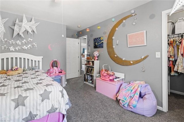 3904 River Breeze Cir, Chesapeake, VA 23321 - bedroom featuring carpet flooring, a walk in closet, and a closet