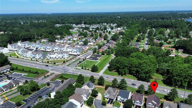 3904 River Breeze Cir, Chesapeake, VA 23321 - aerial overview of property's location with nearby suburban area