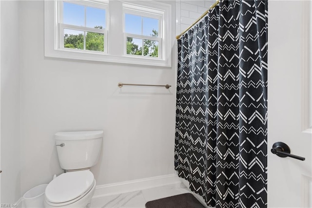 104 Tucker Ct, Carrollton, VA 23314 - full bathroom with a shower with curtain and marble finish floors