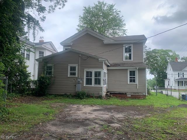 603 N High St, Franklin, VA 23851 - back of house