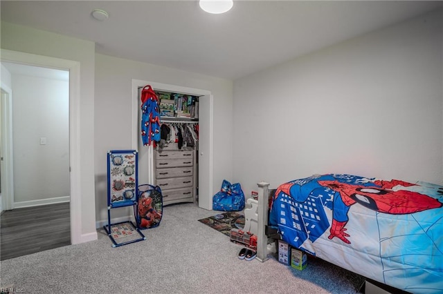 2028 Hickorywood Dr, Suffolk, VA 23434 - carpeted bedroom featuring baseboards and a closet