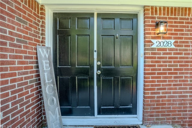 2028 Hickorywood Dr, Suffolk, VA 23434 - view of exterior entry featuring brick siding