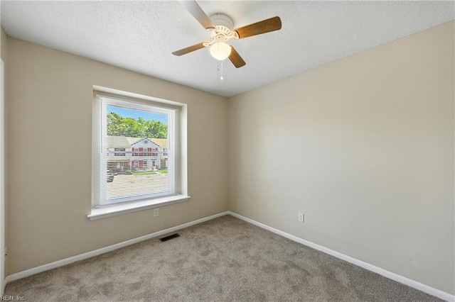 569 Chancery Ln, Virginia Beach, VA 23452 - carpeted empty room featuring a ceiling fan and a textured ceiling