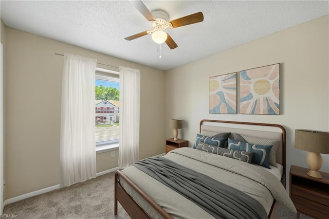569 Chancery Ln, Virginia Beach, VA 23452 - bedroom featuring carpet, ceiling fan, and a textured ceiling