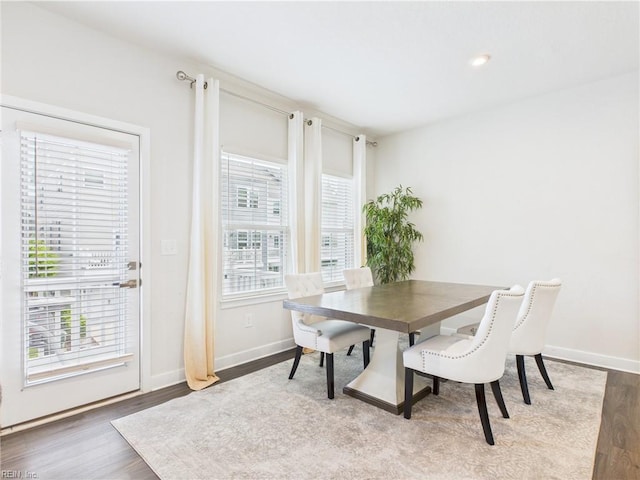 1732 Defiance Dr, Chesapeake, VA 23323 - dining space with wood finished floors and baseboards