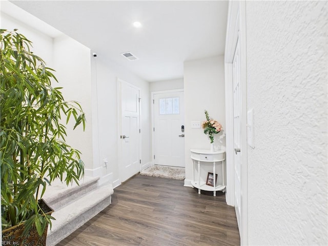 1732 Defiance Dr, Chesapeake, VA 23323 - entryway featuring dark wood-style flooring