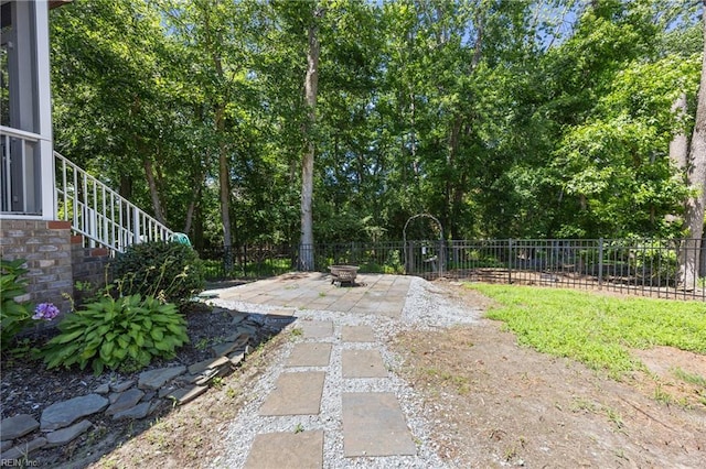 102 Batten Cv, Carrollton, VA 23314 - view of yard with a patio and stairs
