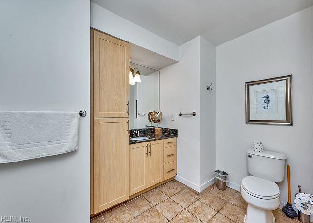 3738 Sandpiper Rd Unit 214B, Virginia Beach, VA 23456 - bathroom featuring vanity and tile patterned flooring