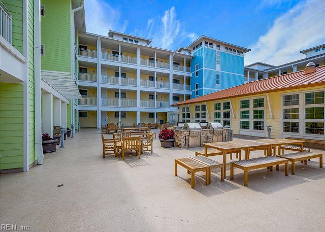 3738 Sandpiper Rd Unit 214B, Virginia Beach, VA 23456 - view of patio / terrace featuring area for grilling and outdoor dining area