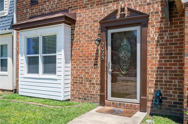 2025 Allison Dr, Chesapeake, VA 23325 - view of exterior entry featuring brick siding