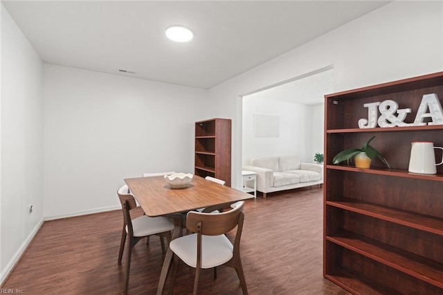 730 Kings Ridge Dr, Newport News, VA 23608 - dining room featuring dark wood-style floors and baseboards