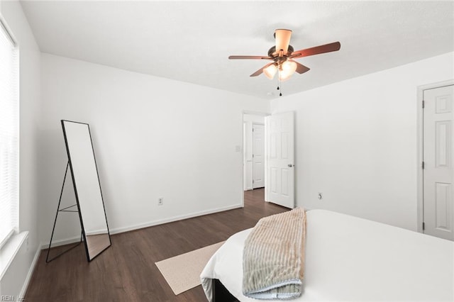 730 Kings Ridge Dr, Newport News, VA 23608 - bedroom with wood finished floors and ceiling fan