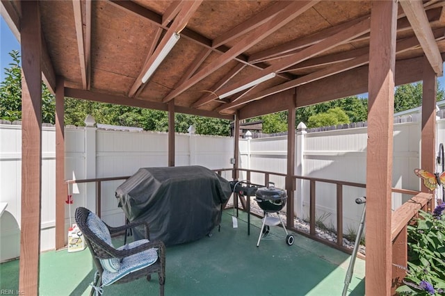 730 Kings Ridge Dr, Newport News, VA 23608 - fenced backyard with area for grilling and a patio area