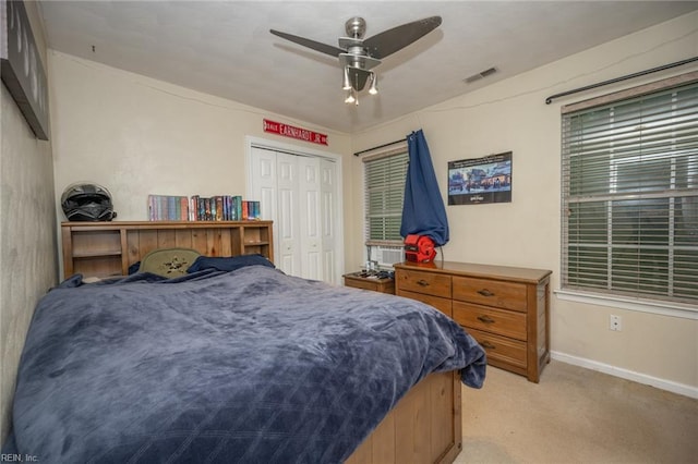 2146 Kingsley Ln, Chesapeake, VA 23323 - bedroom featuring light colored carpet and a ceiling fan