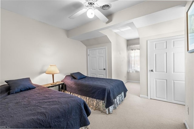 518 Spring Trce, Williamsburg, VA 23188 - bedroom with carpet and a ceiling fan