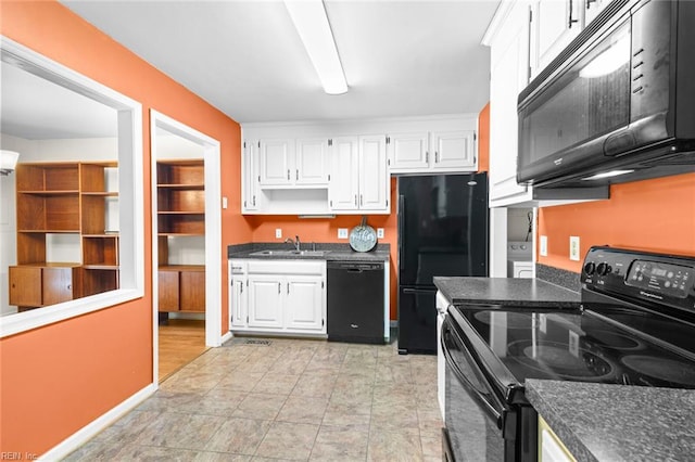 518 Spring Trce, Williamsburg, VA 23188 - kitchen with black appliances and white cabinets