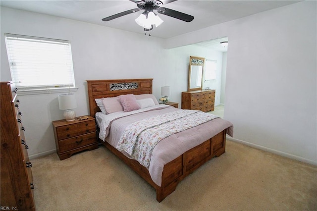 1353 King Arthur Dr, Chesapeake, VA 23323 - bedroom with light colored carpet and ceiling fan