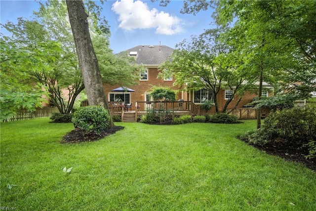 1217 Worthington Ln, Virginia Beach, VA 23464 - view of yard with a deck