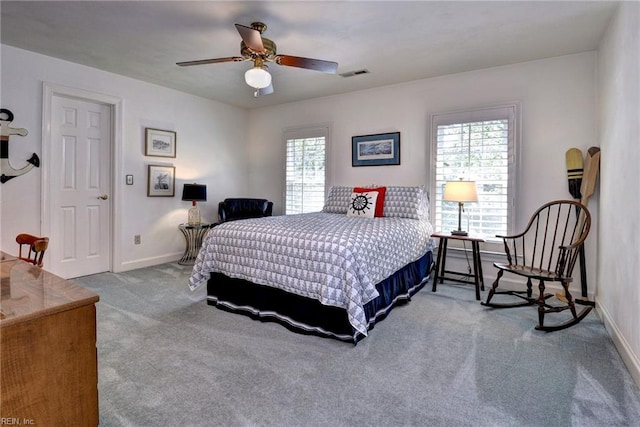 1217 Worthington Ln, Virginia Beach, VA 23464 - bedroom with carpet and a ceiling fan