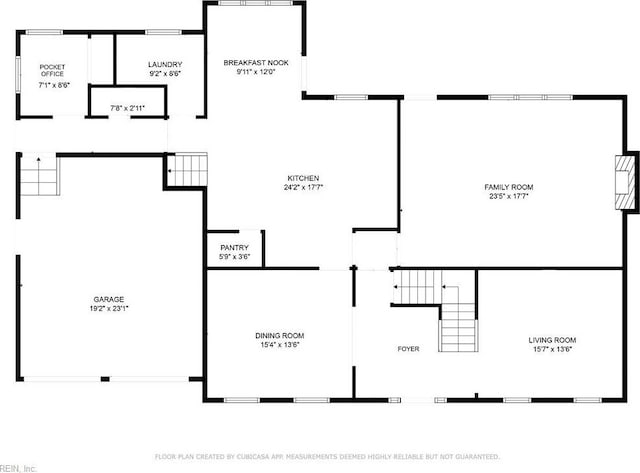 1217 Worthington Ln, Virginia Beach, VA 23464 - view of property floor plan