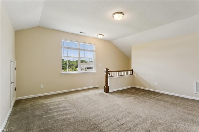 1402 Farringdon Way, Williamsburg, VA 23185 - additional living space with vaulted ceiling and carpet