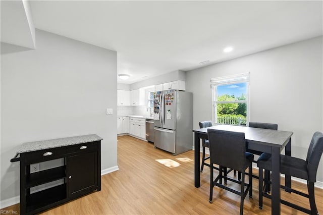 1217 Etworth Ln, Virginia Beach, VA 23464 - dining space featuring light wood-type flooring and recessed lighting