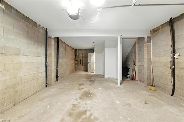 233 Mill Point Dr, Hampton, VA 23669 - below grade area featuring concrete block wall