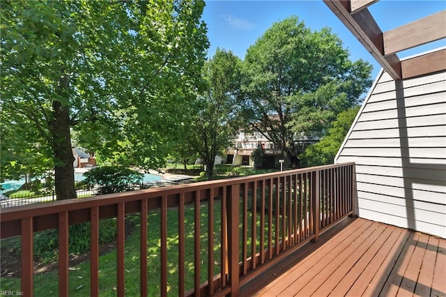 233 Mill Point Dr, Hampton, VA 23669 - view of wooden terrace
