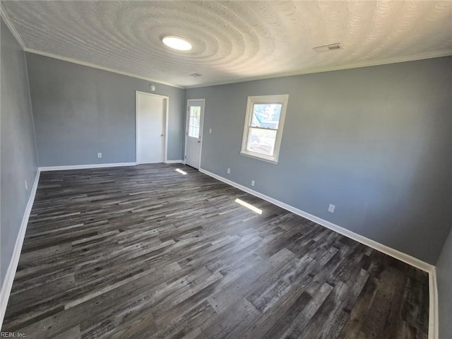 4833 Linshaw Ln, Virginia Beach, VA 23455 - unfurnished room featuring dark wood-style flooring and crown molding