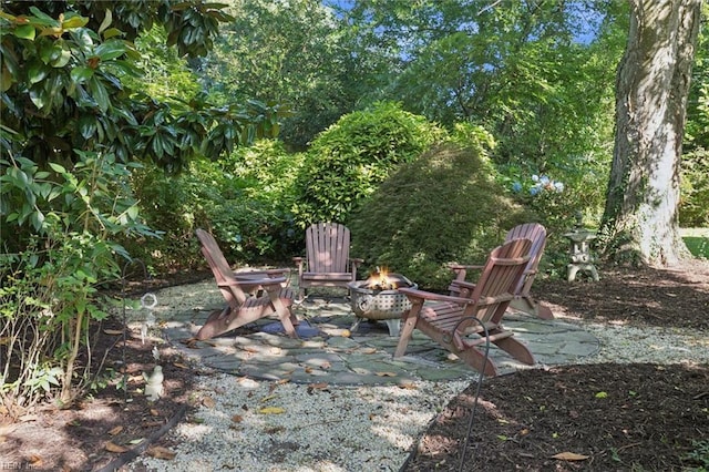 11 Elm Ave, Newport News, VA 23601 - view of yard with a fire pit