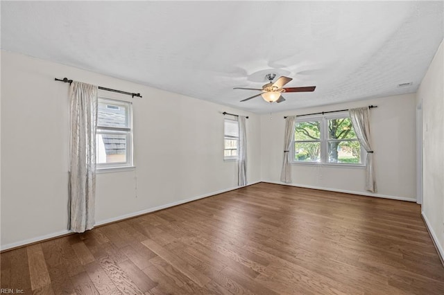 596 Old Post Rd, Virginia Beach, VA 23452 - empty room featuring wood finished floors and a ceiling fan
