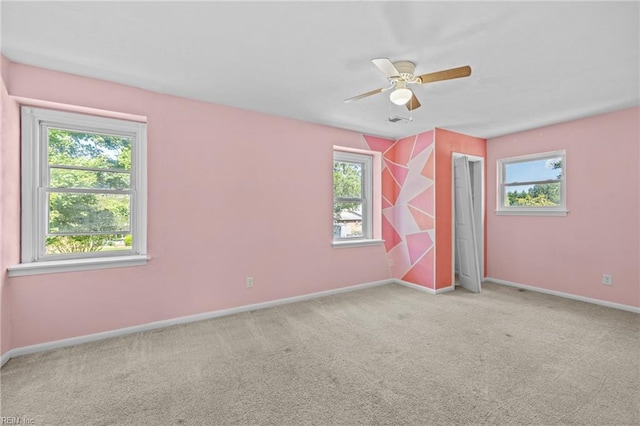 596 Old Post Rd, Virginia Beach, VA 23452 - carpeted spare room featuring plenty of natural light and ceiling fan