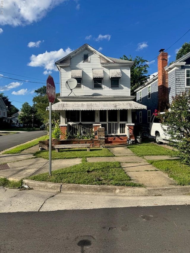 1300 Cass St, Norfolk, VA 23523 - view of front of home with a porch