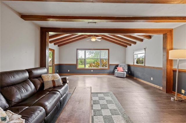 16 Diggs Dr, Hampton, VA 23666 - living area with wood finished floors and ceiling fan