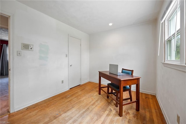 16 Diggs Dr, Hampton, VA 23666 - office area with light wood-style flooring and recessed lighting