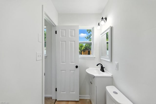 3144 Aaron Dr, Chesapeake, VA 23323 - half bathroom featuring vanity and toilet